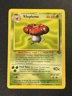 Pokemon Jungle Set Unlimited Vileplume 31/64 Non-Holo Rare NM-LP - Image 1