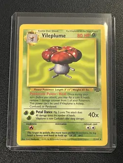 Pokemon Jungle Set Unlimited Vileplume 31/64 Non-Holo Rare NM-LP - Image 3