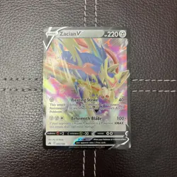 Pokemon TCG - Zacian V - 095/159 - Crown Zenith - NM Ultra Rare (2023) - Image 1