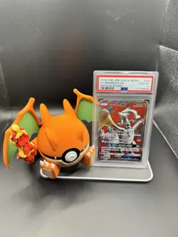 2018 POKEMON JPN SUN & MOON DRAGON STORM #054 FULLART/ RESHIRAM GX PSA 10 - Image 1