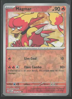 Magmar 126/165 Common 151 Pokemon Reverse Holo Near Mint - Image 1
