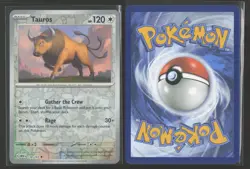 Tauros 128/165 Uncommon 151 Pokemon Reverse Holo Near Mint - Image 3