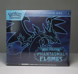 Pokemon Mega Evolution Phantasmal Flames Elite Trainer Box ETB Factory Sealed - Image 1
