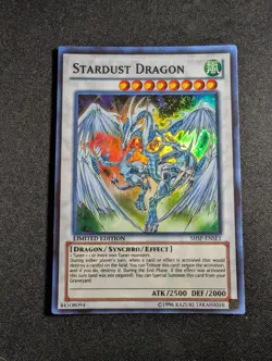 Yugioh - Stardust Dragon SHSP-ENSE1 Limited Super Rare LP - Image 1