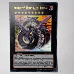 Yugioh - Number 92: Heart-eartH Dragon - Cosmo Blazer - Lightly Play Unlimited - Image 1