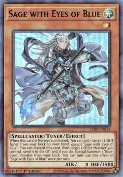 1x Sage with Eyes of Blue (Green) | LDS2-EN011 | UR | 1st Ed | NM | YuGiOh - Image 1