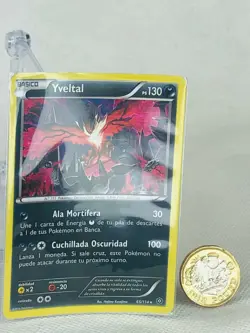 POKEMON FOREIGN LANGUAGE CARD YVELTAL 65/114 NO 717 TCG CCG - Image 1