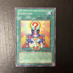 Yugioh - Question DR1-EN053 Unlimited Super Rare Near Mint - Image 1