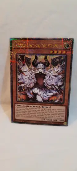 Yu-Gi-Oh! Blazing Cartesia the Virtuous RA04-EN041 1st Ed QCSR Quarter Century - Image 1