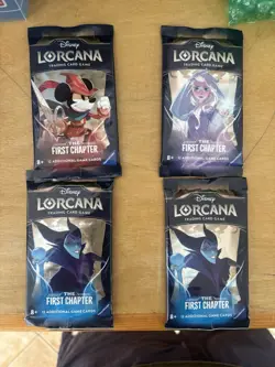 Disney Lorcana TCG The First Chapter Booster Packs Lot of 4 English 2024 - Image 2