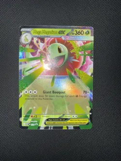 Pokemon Mega Meganium EX Full Art Promo Foil Card MEP 034 360HP Grass - Image 1