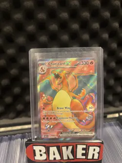 Pokemon Charizard Holo Rare Base Set 4/102 120 HP Stage 2 Trading Card - Image 1