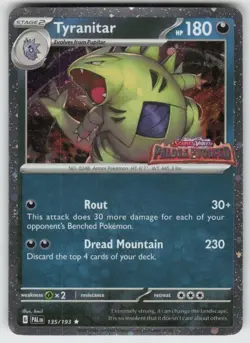 Holo Foil Tyranitar (Paldea Evolved Stamp) 135/193 Promo Miscellaneous Cards & P - Image 1