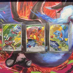 Kanto Starters First Partner Illustration Promos 30th Anniversary Pokemon NM TCG - Image 1