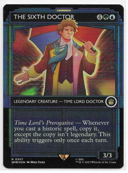 Foil The Sixth Doctor (Showcase) - Universes Beyond: Doctor Who - MTG - Rare - Image 1