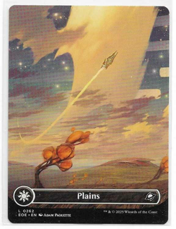 Plains (0262) (Borderless) - Edge of Eternities Magic the Gathering MTG - Image 1