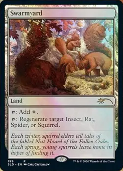[1x] Swarmyard - Foil Slight Play, English Secret Lair MTG Magic - Image 1