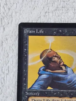 Magic The Gathering Beta Drain Life 1993 Black Sorcery NM Old School - Image 2