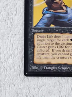Magic The Gathering Beta Drain Life 1993 Black Sorcery NM Old School - Image 5