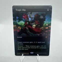 MTG / Tragic Slip / SPG / #22 / FOIL (Borderless) / Mythic / NM - Image 1