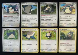 Pokemon TCG Snorlax Lot: 8 Card Collection Set - Image 1