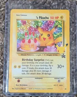 Pokemon TCG Pikachu Birthday 25th Celebration - Image 1