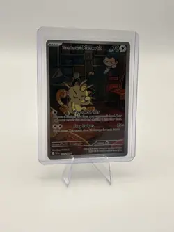 Pokemon Team Rocket's Meowth 203/182 Illustration Rare Holo 70 HP - Image 1