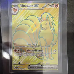Pokemon Ninetales ex 186/165 Scarlet & Violet 151 Full Art Secret Rare Holo 260… - Image 1