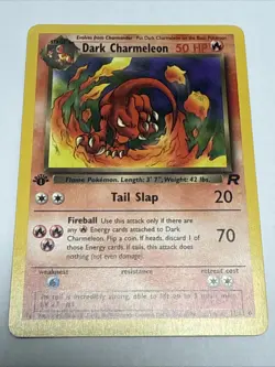 Pokemon Dark Charmeleon Team Rocket 1st Edition 32/82 LP 2000 WOTC - Image 1
