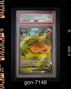 Pokemon 2022 BSP FA Charizard v Ultra-Premium Collection SWSH #260 PSA 9 MINT - Image 1