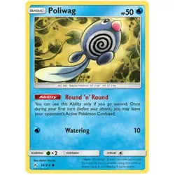 POKEMON CARD POLIWAG 36/214 NO 060 TADPOLE POKEMON TCG CCG - Image 1