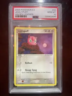 2004 Pokemon Hidden Legends EX Jigglypuff #63 PSA 10 Gem Mint - Image 1