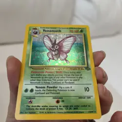 Pokemon TCG Venomoth Jungle 13/64 Unlimited Holo Rare 1999 Stage 1 - Image 2