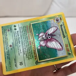 Pokemon TCG Venomoth Jungle 13/64 Unlimited Holo Rare 1999 Stage 1 - Image 3