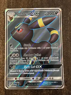 Pokemon Umbreon GX 142/149 – Full Art – Sun & Moon – MP - Image 1