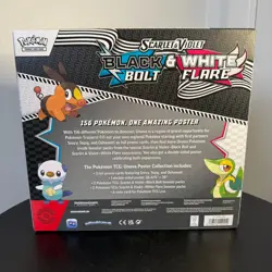 Pokemon TCG Black Bolt & White Flare Unova Poster Collection Box New Sealed - Image 2