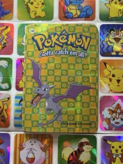 Pokemon 151 Vintage Pocket Monsters Vending HOLO Prism Sticker 2000 Nintendo - Image 2