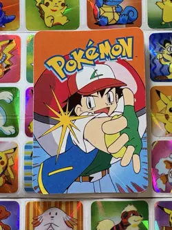 Pokemon 151 Vintage Pocket Monsters Vending HOLO Prism Sticker 2000 Nintendo - Image 5