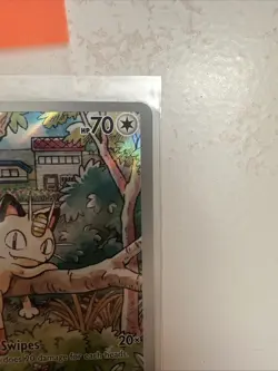 Meowth 106/094 Illustration Rare Phantasmal Flames NM Pokemon TCG - Image 3