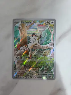 Pokemon TCG Meowth Illustration Rare Full Art Phantasmal Flames 106/094 - Image 2