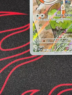 Pokemon TCG Meowth Illustration Rare 106/094 Phantasmal Flames Pack - Image 4