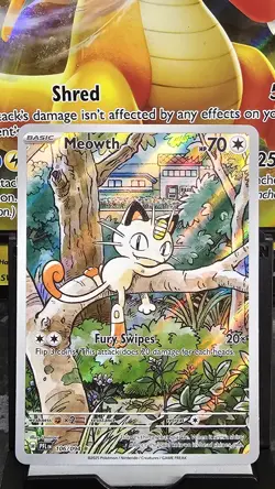 Pokemon TCG Meowth 106/094 Illustration Rare Phantasmal Flames - Image 1