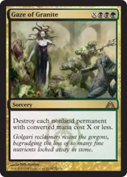 Gaze of Granite - Light Play MTG Dragon's Maze - Image 1