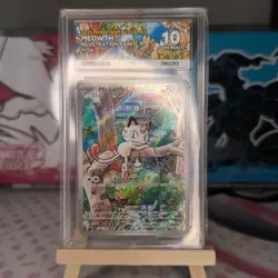 Pokemon TCG Meowth 106/094 Phantasmal Flames Illustration Rare Holo Ace 10 - Image 1