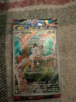 Pokemon TCG Meowth 106/094 Phantasmal Flames Illustration Rare - Image 1