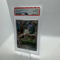 Pokemon TCG Meowth Phantasmal Flames Card 106/094 PSA 10 Illustration Rare - Image 2