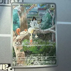 Pokemon TCG Meowth #106/094 M02: Phantasmal Flames Illustration Rare Holo - Image 1