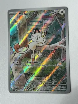 Pokemon TCG Meowth 106/094 Illustration Rare Phantasmal Flames Pack Fresh Mint - Image 1