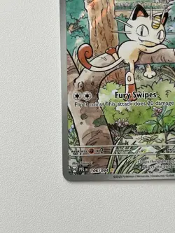 Pokemon TCG Meowth 106/094 Illustration Rare Phantasmal Flames Pack Fresh Mint - Image 3