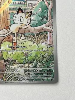 Pokemon TCG Meowth 106/094 Illustration Rare Phantasmal Flames Pack Fresh Mint - Image 4
